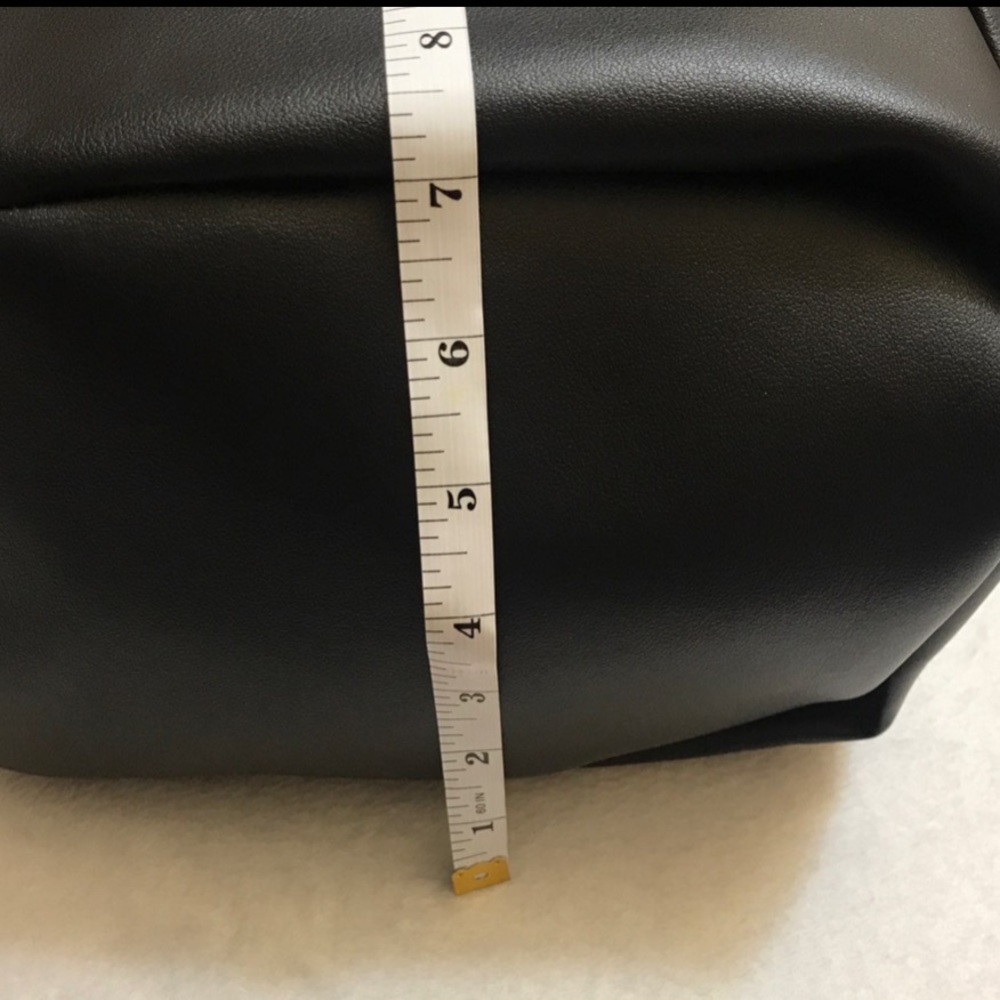 Black Draw String Bucket Bag - image 7